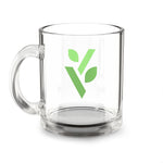 V - Logo Glass Mug - 10oz - Vital Health Global LLC