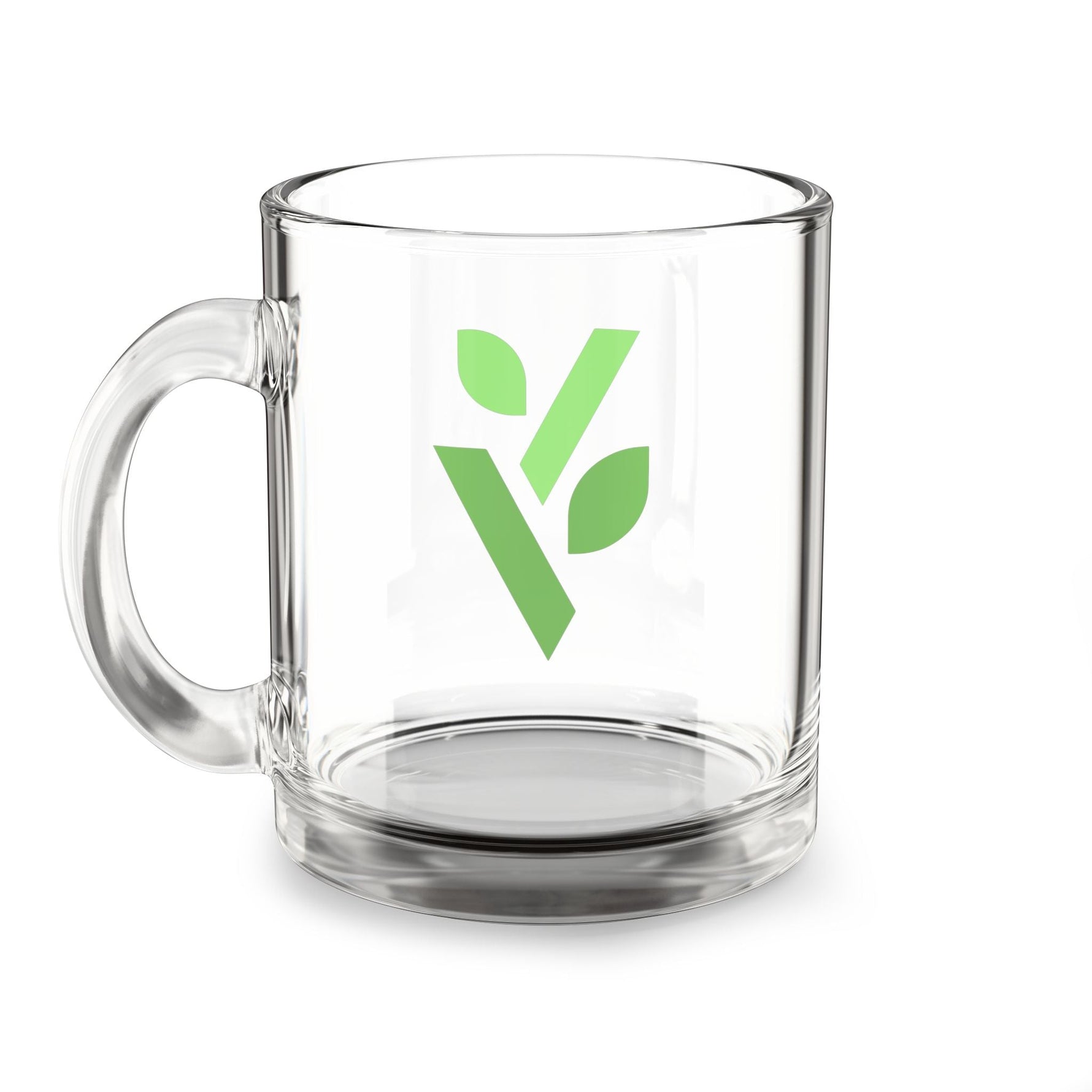V - Logo Glass Mug - 10oz - Vital Health Global LLC