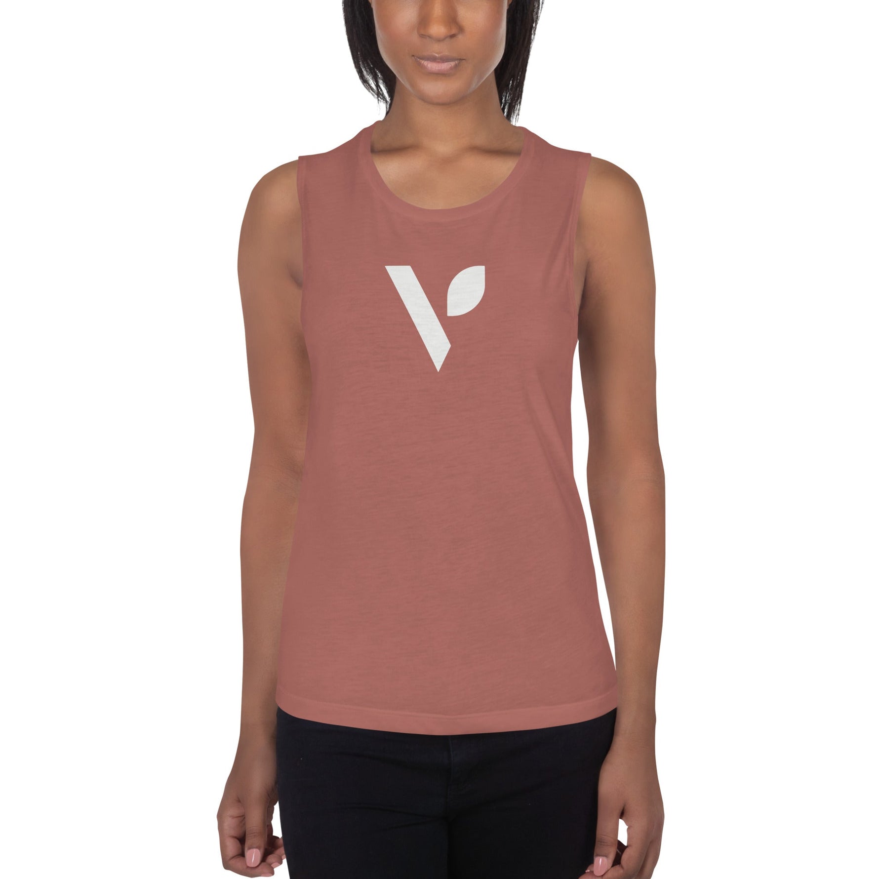 V - Logo Ladies’ Muscle Tank - Vital Health Global LLC