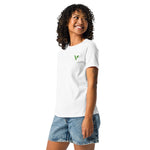 V - Logo (Small) Women's Relaxed T-Shirt - Vital Health Global LLC