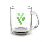 V - Logo Glass Mug - 10oz - Vital Health Global LLC