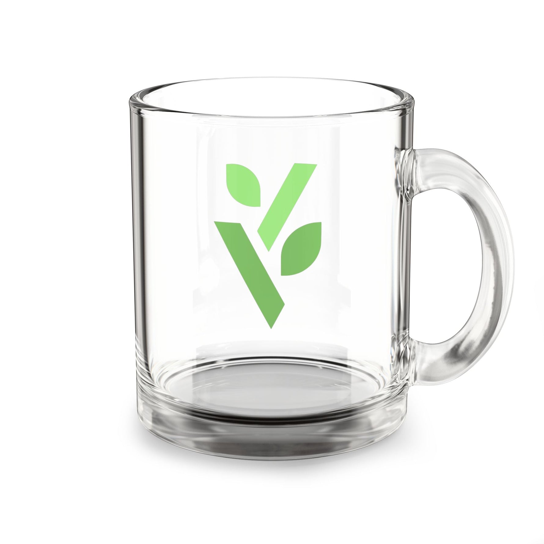 V - Logo Glass Mug - 10oz - Vital Health Global LLC