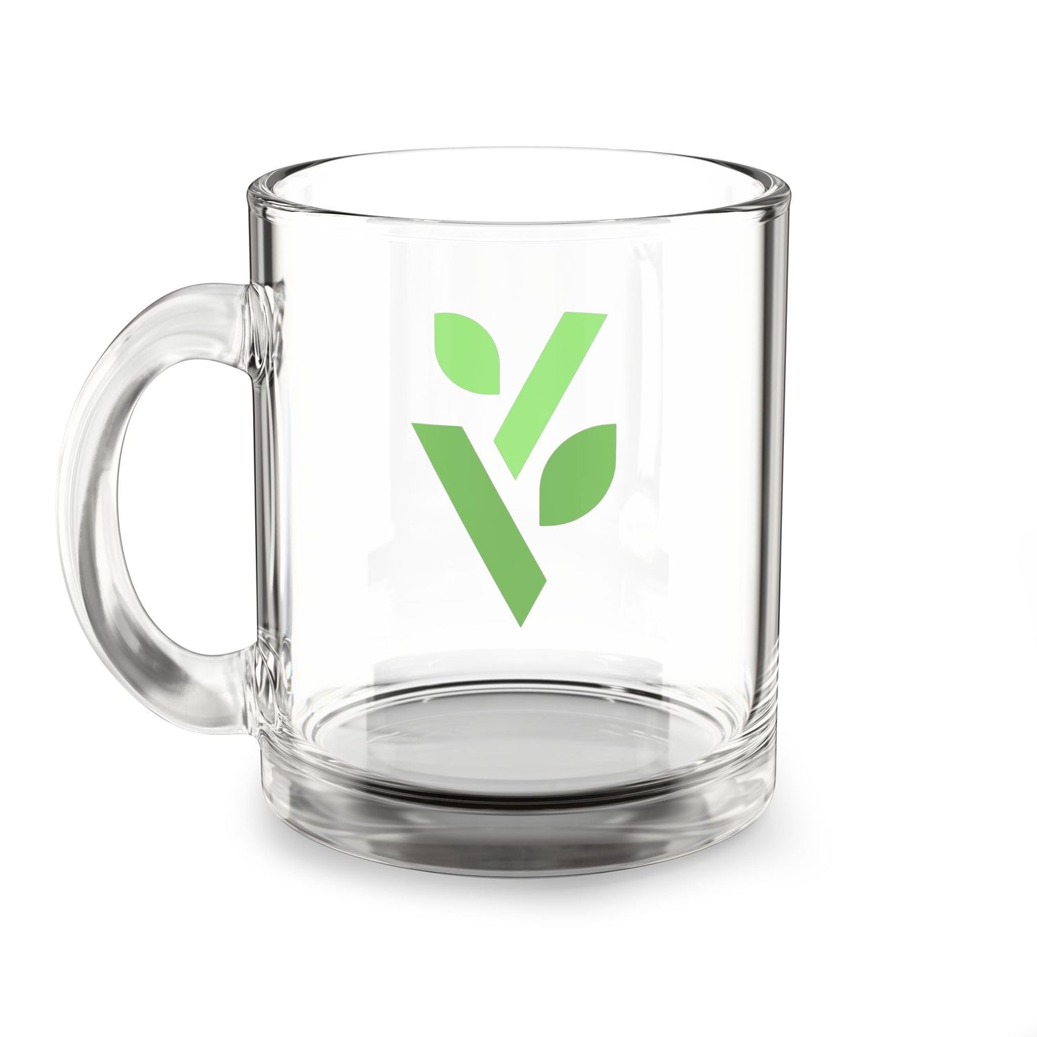 V - Logo Glass Mug - 10oz - Vital Health Global LLC