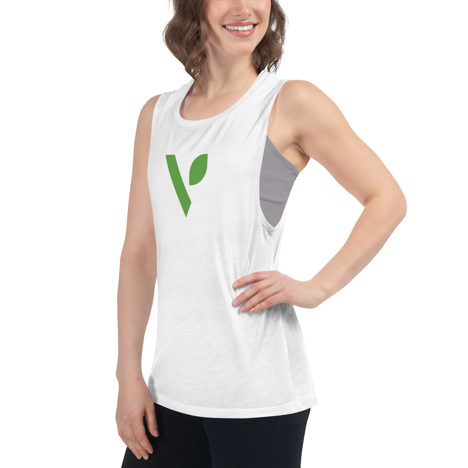 V - Logo Ladies’ Muscle Tank - Vital Health Global LLC