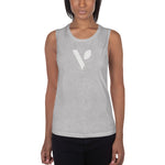 V - Logo Ladies’ Muscle Tank - Vital Health Global LLC