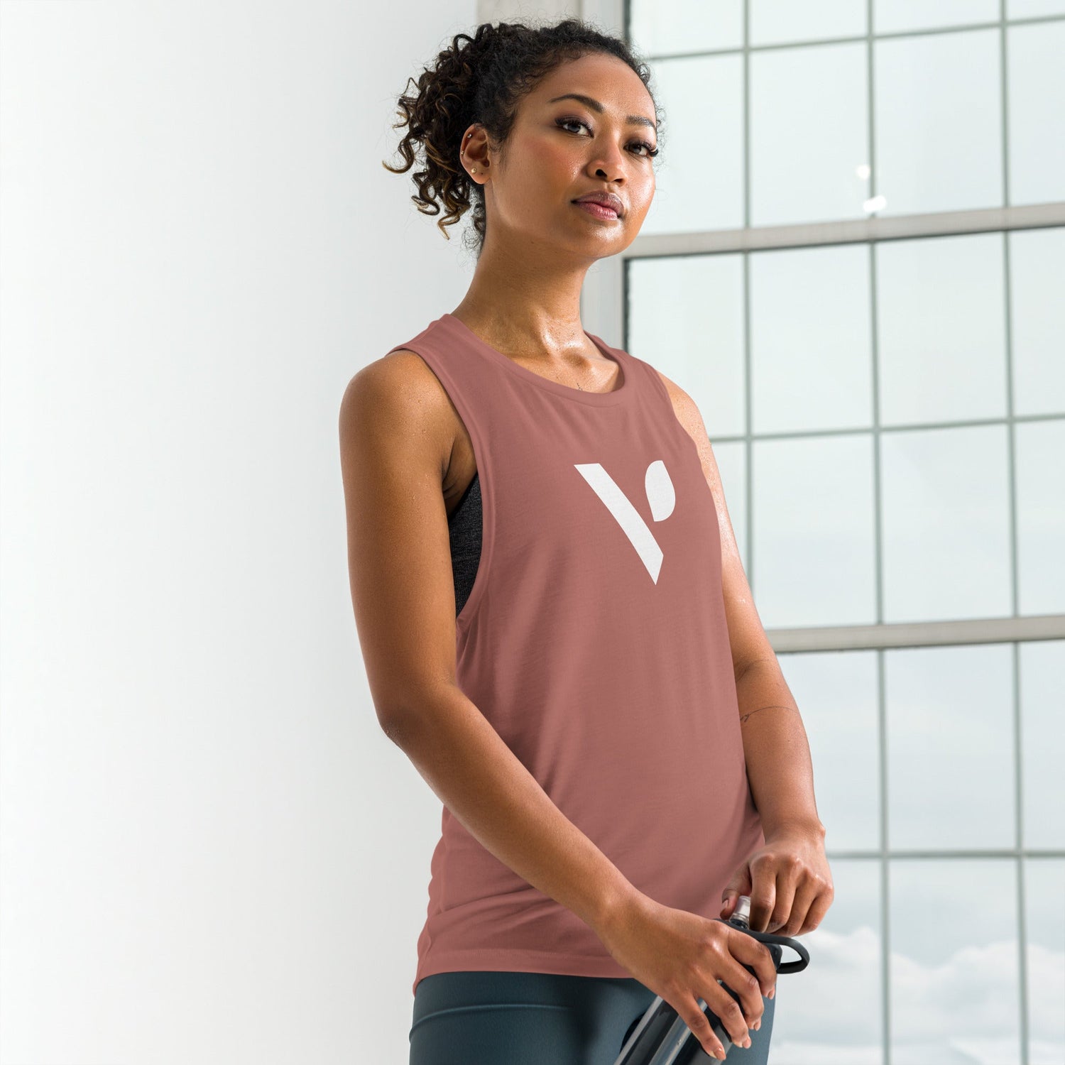 V - Logo Ladies’ Muscle Tank - Vital Health Global LLC