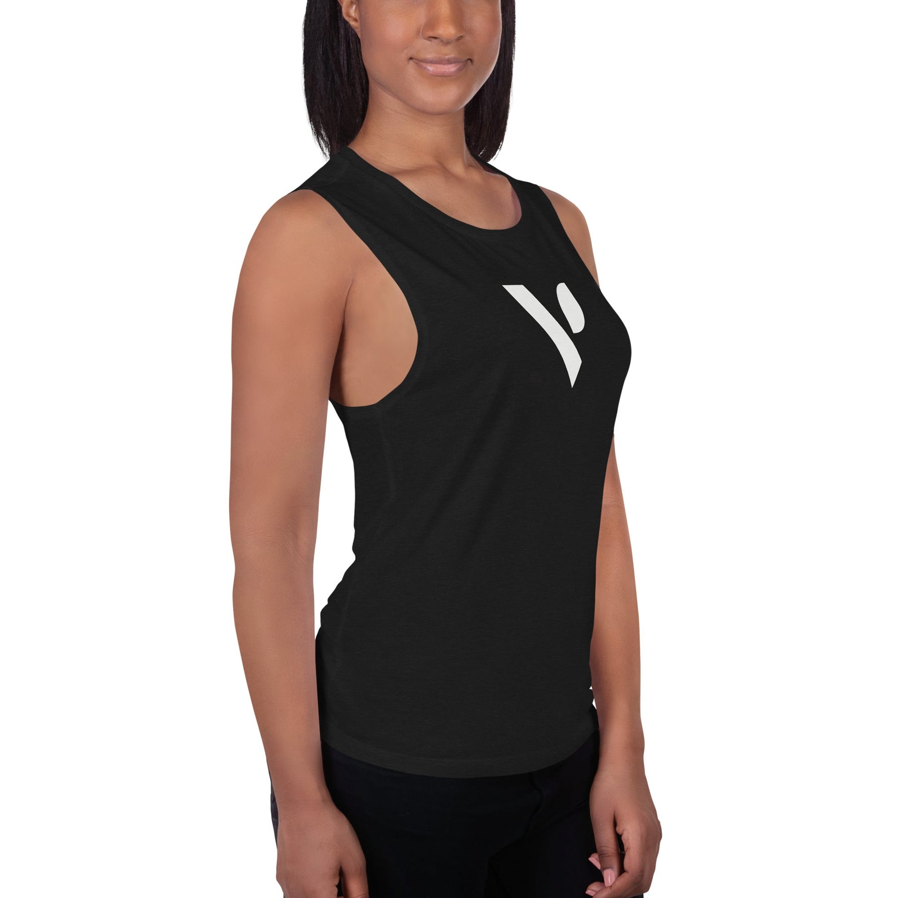 V - Logo Ladies’ Muscle Tank - Vital Health Global LLC