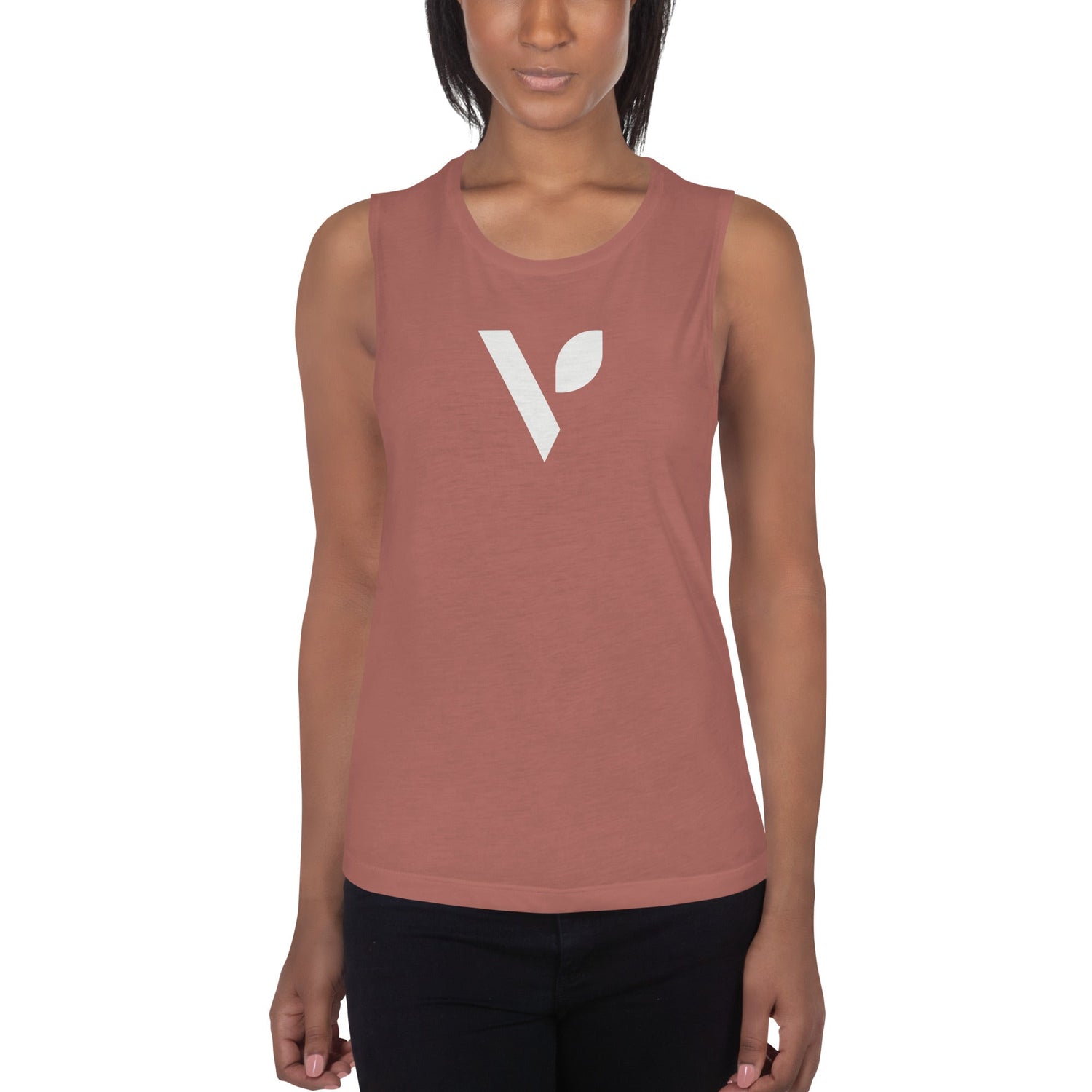 V - Logo Ladies’ Muscle Tank - Vital Health Global LLC