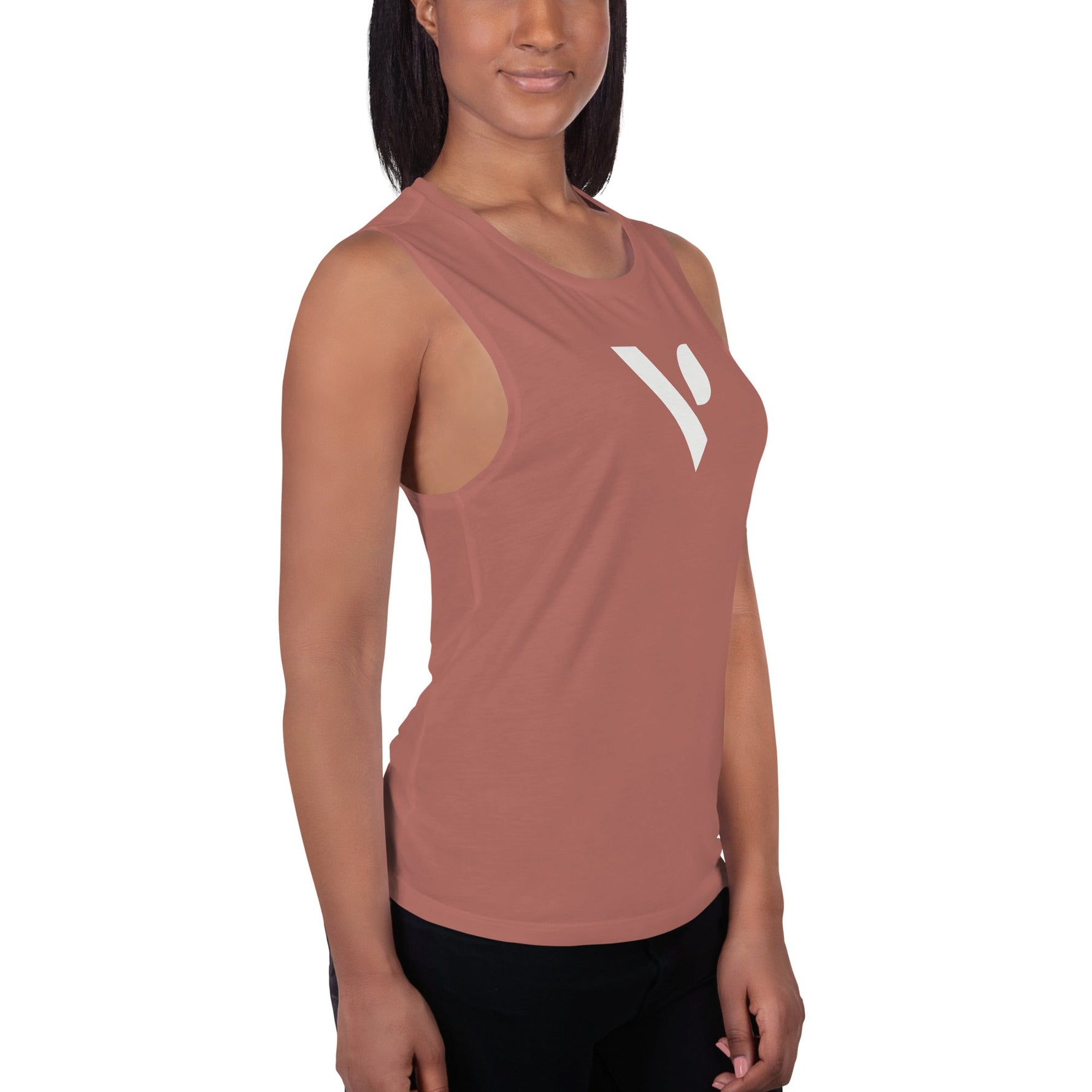 V - Logo Ladies’ Muscle Tank - Vital Health Global LLC