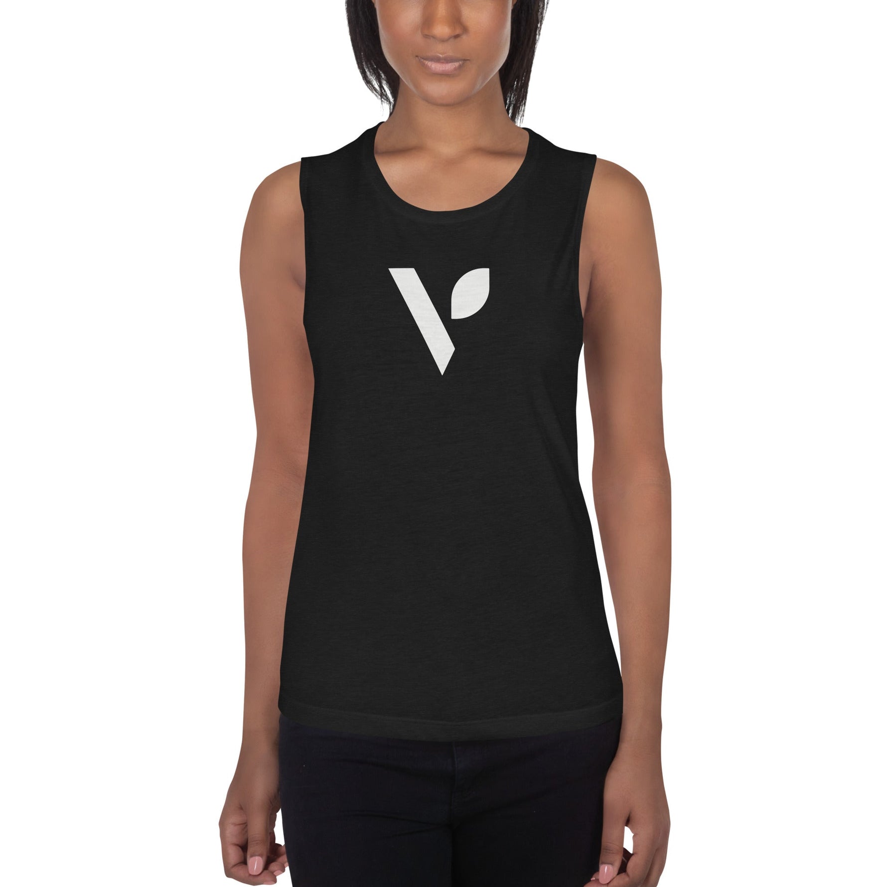 V - Logo Ladies’ Muscle Tank - Vital Health Global LLC
