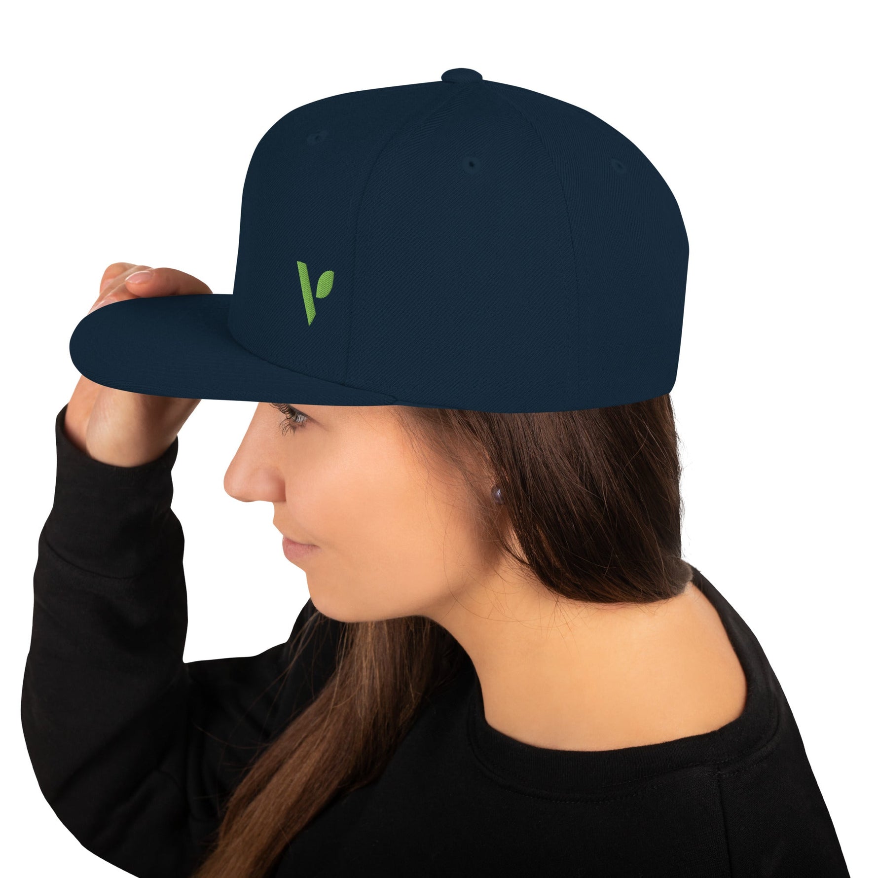 V - Logo (Offset) Snapback Hat - Vital Health Global LLC