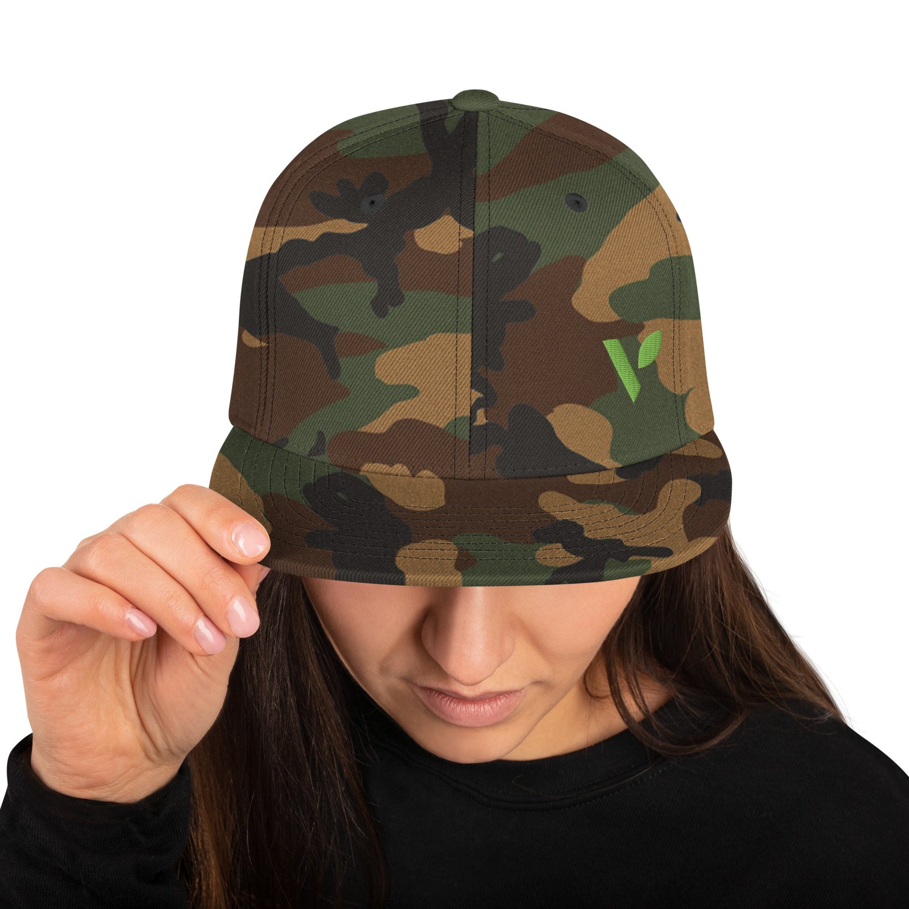 V - Logo (Offset) Snapback Hat - Vital Health Global LLC