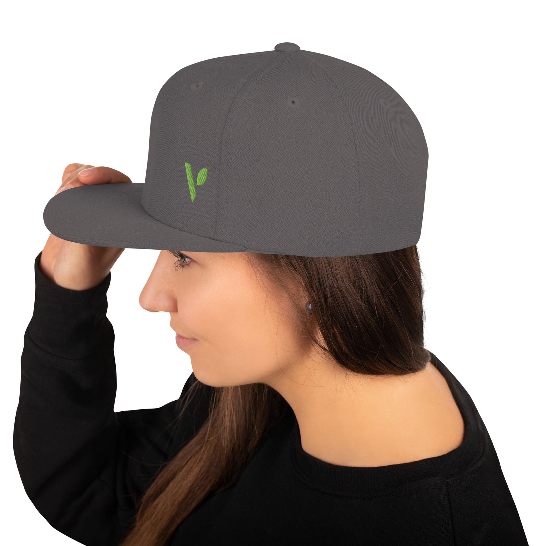 V - Logo (Offset) Snapback Hat - Vital Health Global LLC