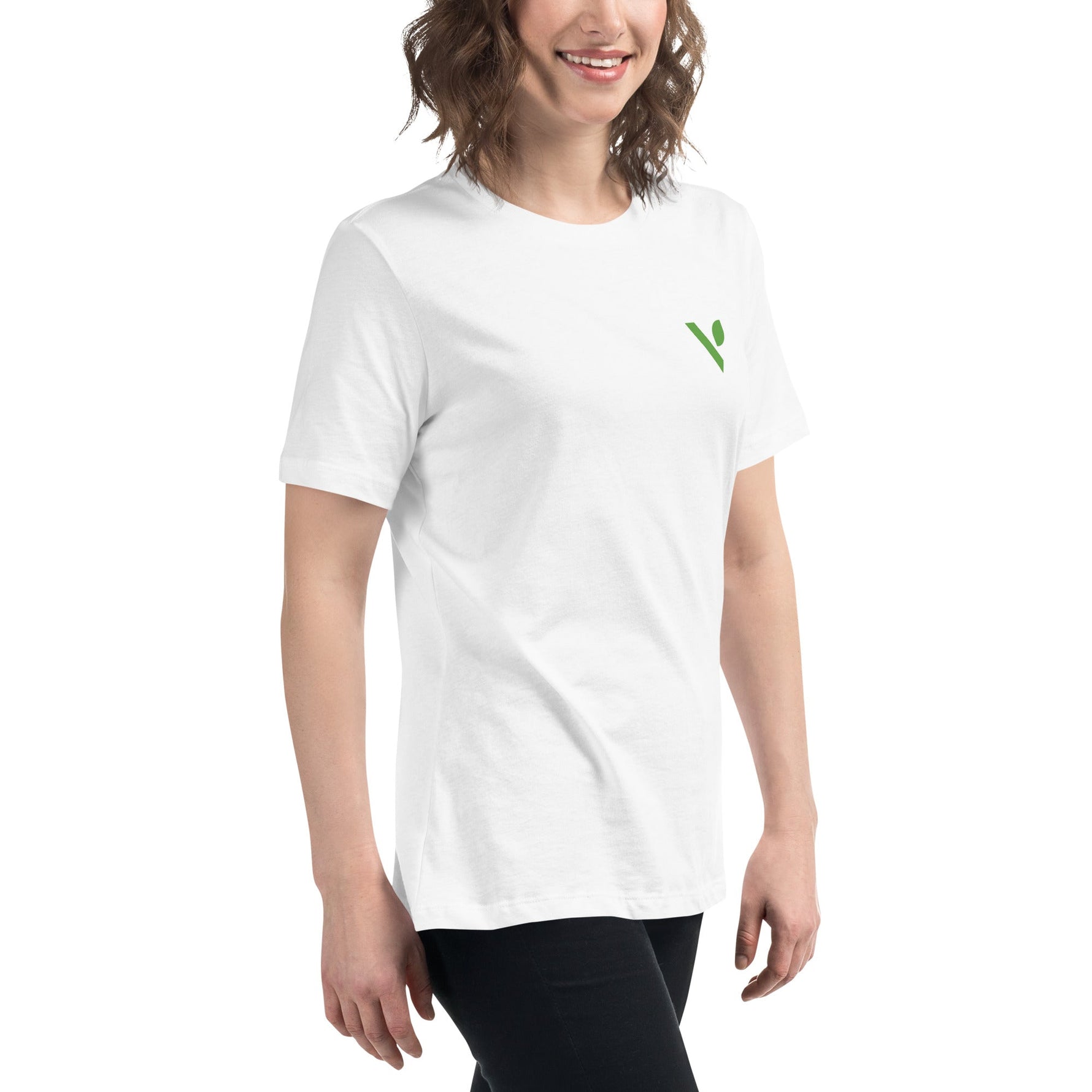 V - Logo (Small) Women's Relaxed T-Shirt - Vital Health Global LLC