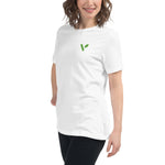 V - Logo (Small) Women's Relaxed T-Shirt - Vital Health Global LLC