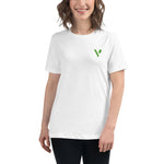 V - Logo (Small) Women's Relaxed T-Shirt - Vital Health Global LLC