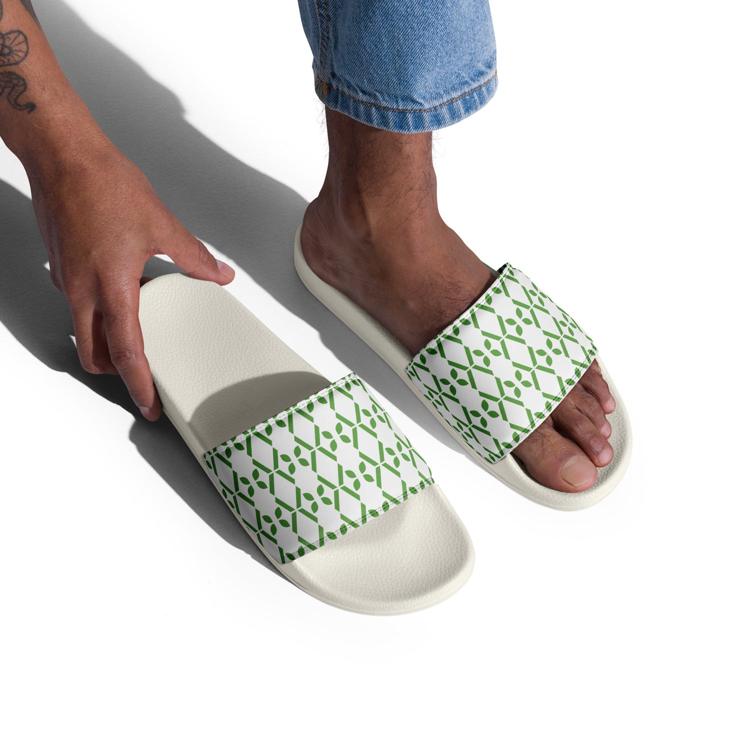 V - Pattern Men’s slides - Vital Health Global LLC