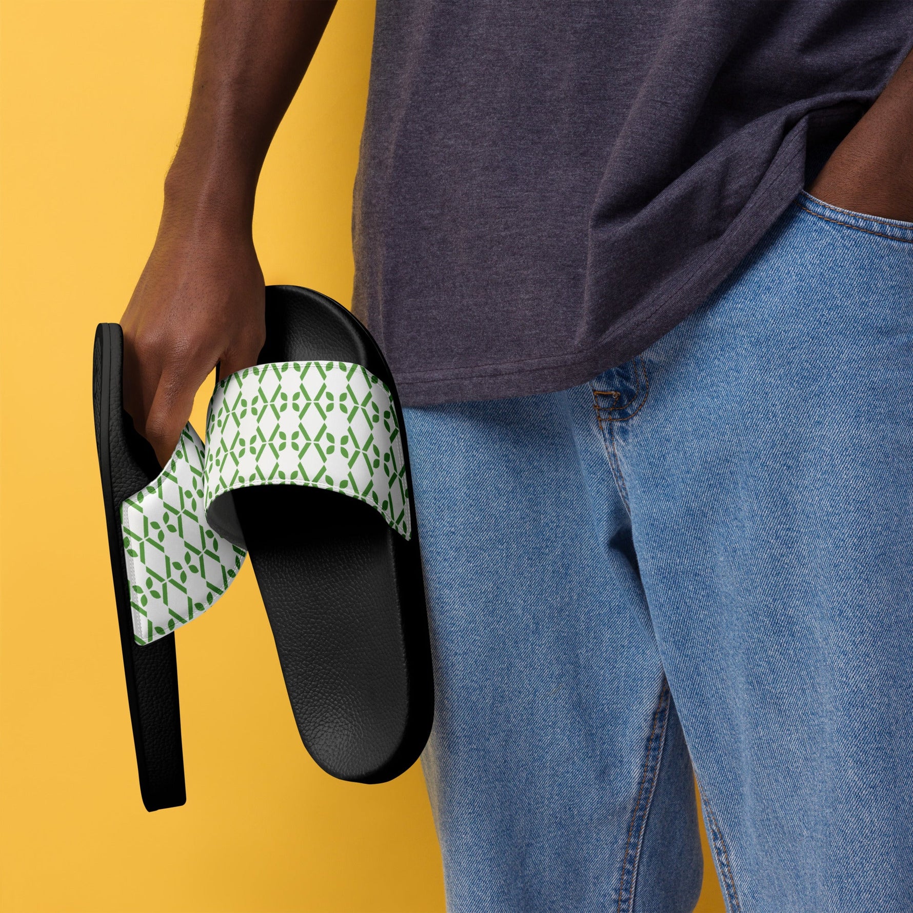 V - Pattern Men’s slides - Vital Health Global LLC