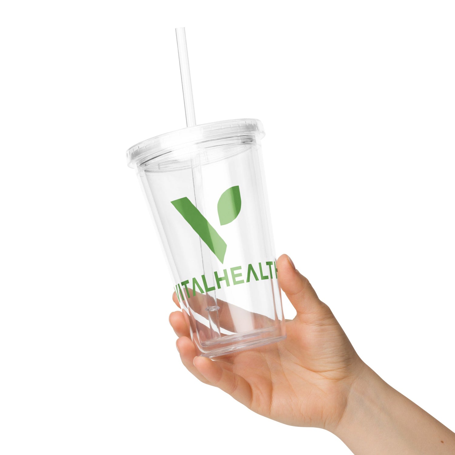 Vital Health Clear plastic tumbler - Vital Health Global LLC