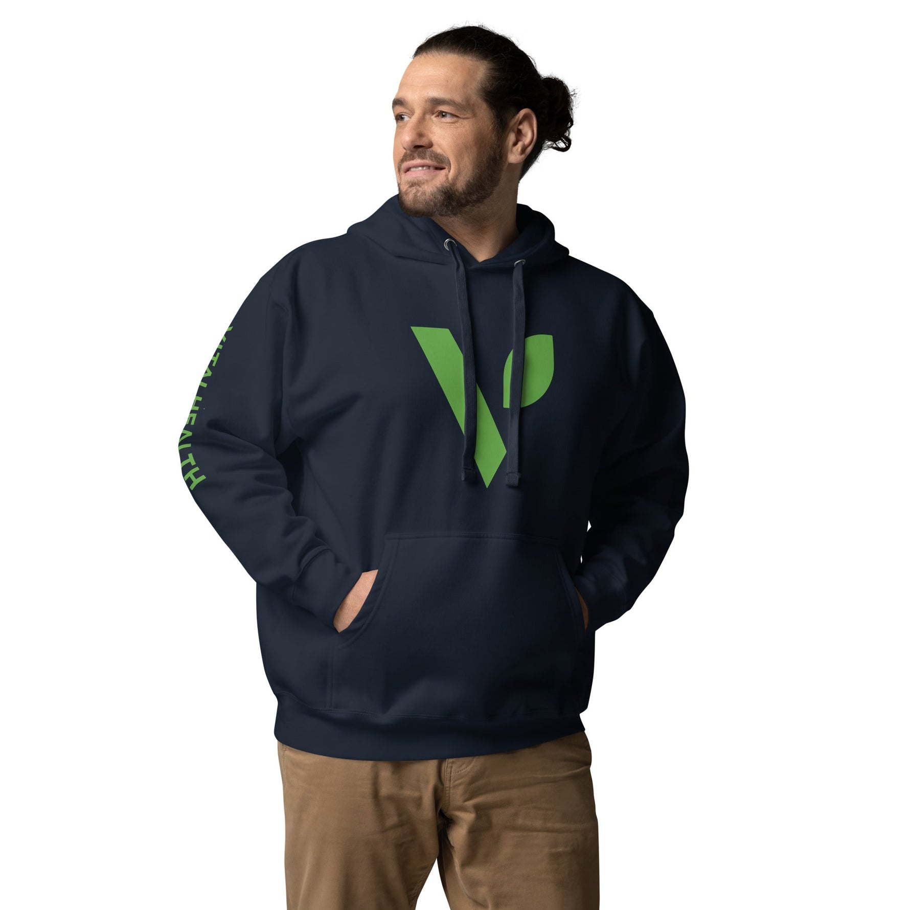 Vital Health Logo (Sleeve) Unisex Hoodie - Vital Health Global LLC