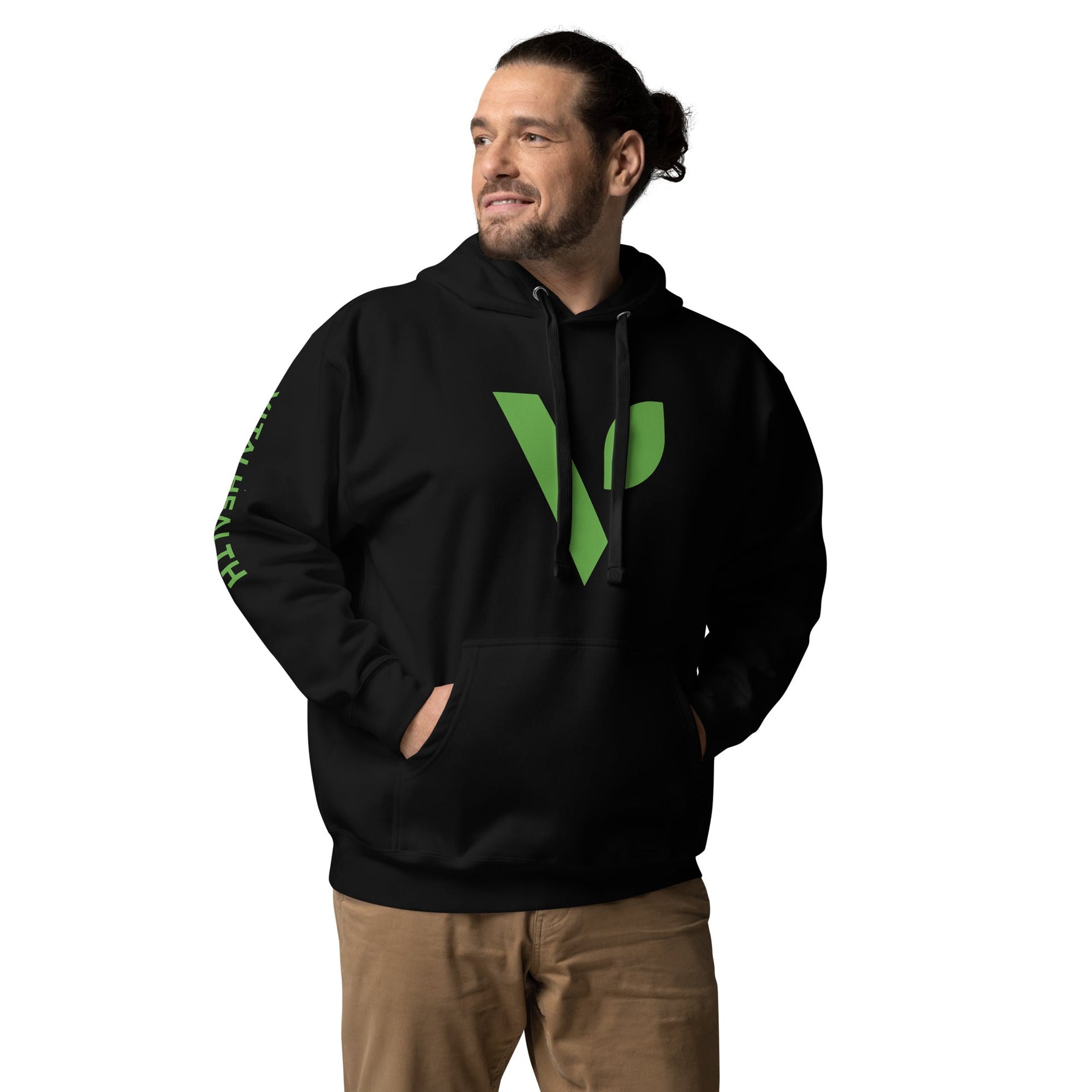 Vital Health Logo (Sleeve) Unisex Hoodie - Vital Health Global LLC